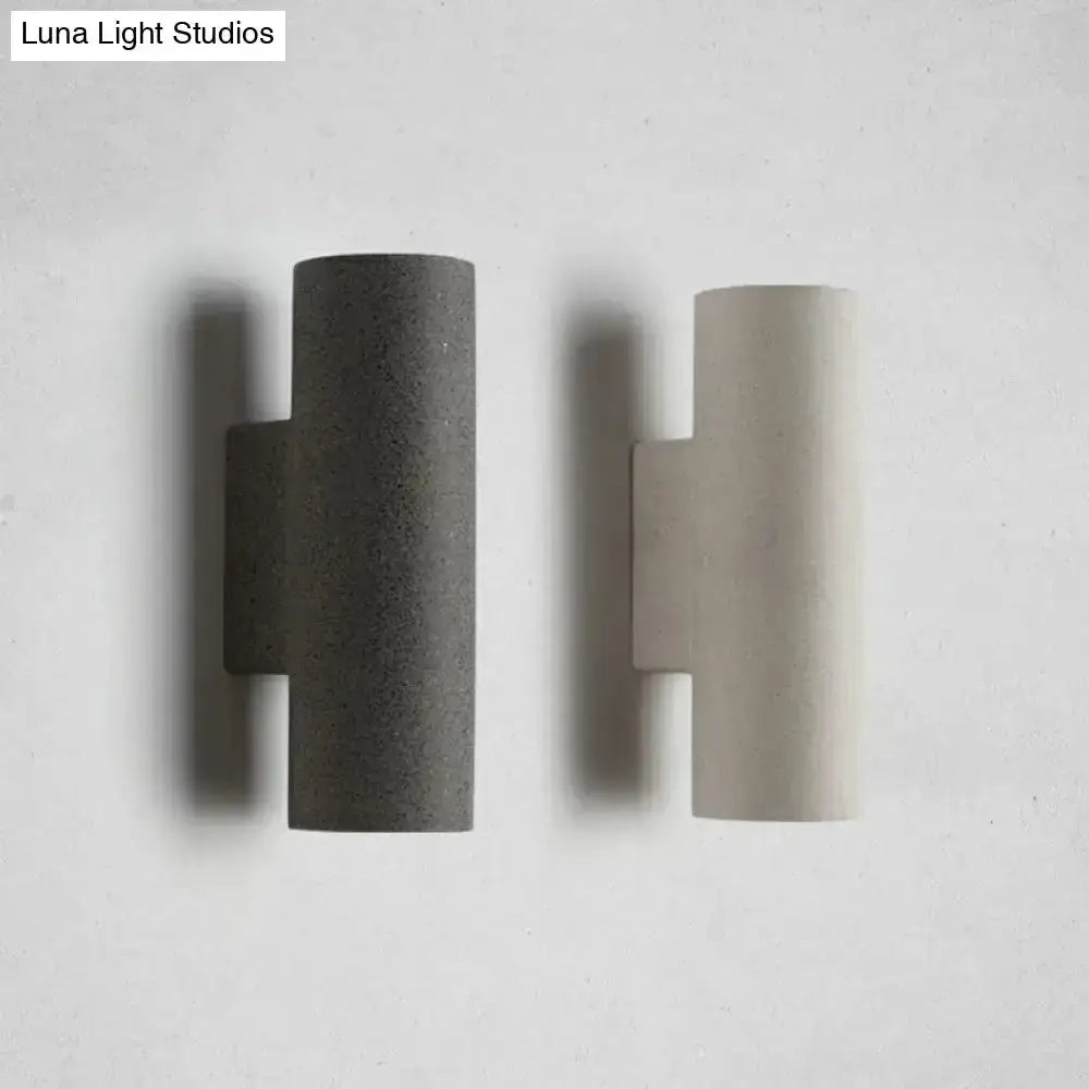 Minimalist White Terrazzo Stair Wall Sconce