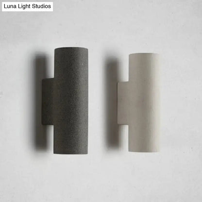 Minimalist White Terrazzo Stair Wall Sconce