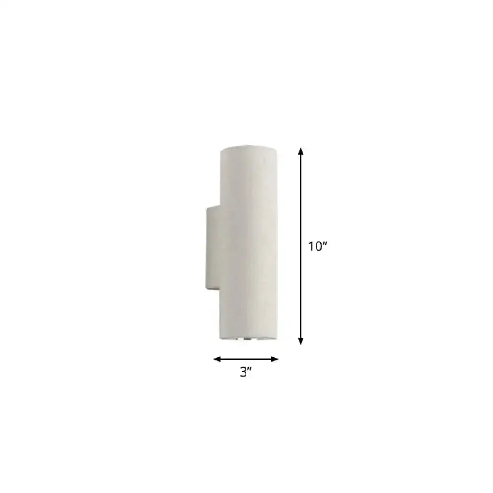 Minimalist White Terrazzo Stair Wall Sconce