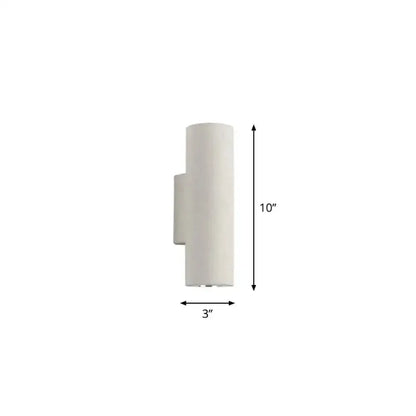 Minimalist White Terrazzo Stair Wall Sconce