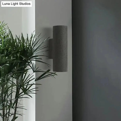 Minimalist White Terrazzo Stair Wall Sconce
