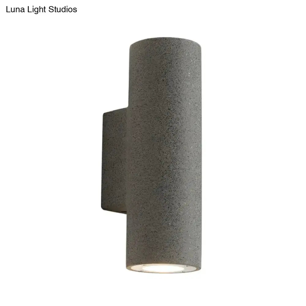 Minimalist White Terrazzo Stair Wall Sconce