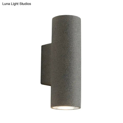 Minimalist White Terrazzo Stair Wall Sconce