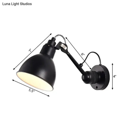 Minimalist yellow and black wall mounted lamp with adjustable swing arm for living room on Tampa Home & Garden Store
