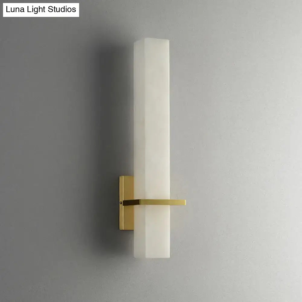 Marble Amber Glass Sconce by Decorbites with brass wall mount on Tampa Home & Garden Store