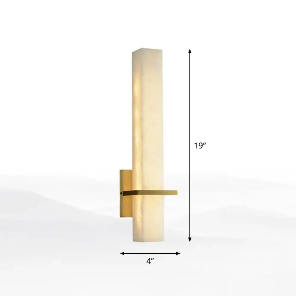 Marble Amber Glass Sconce by Decorbites with brass mount, 19in tall on Tampa Home & Garden Store