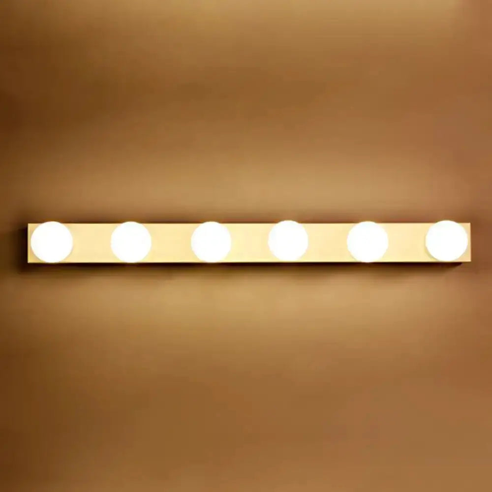 Decorbites white 4-light vanity fixture with open bulbs for bathroom on Tampa Home & Garden Store