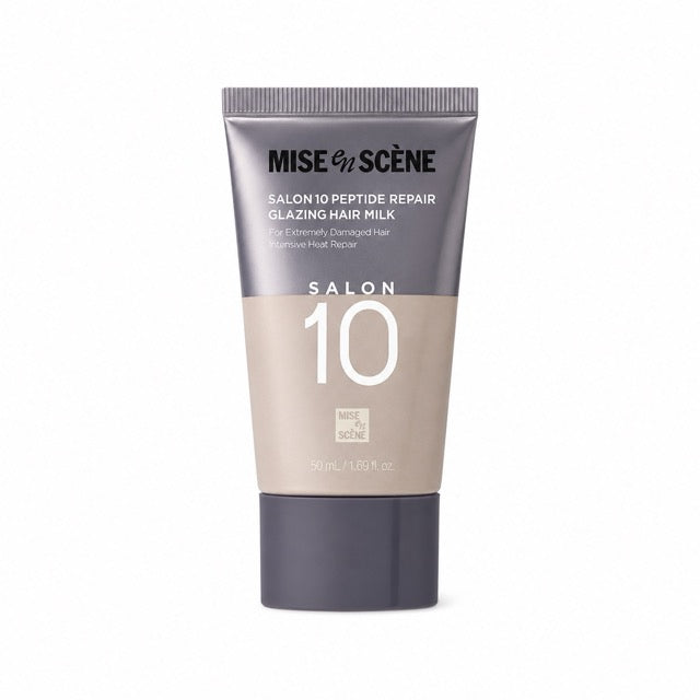 Mise en Scène Salon 10 Peptide Repair Glazing Hair Milk 150ml hair essence tube Seoulia on Tampa Home & Garden Store