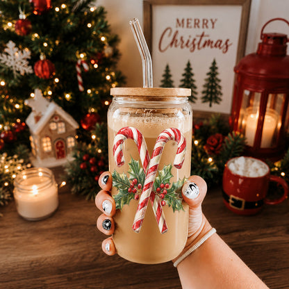 Candy Cane Holly 17oz