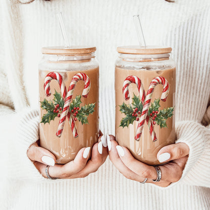 Candy Cane Holly 17oz