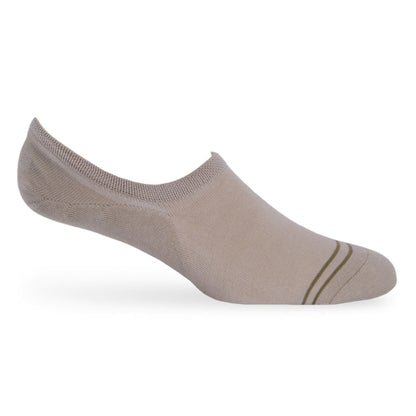 DeadSoxy mixed cotton no-show sock beige ribbed footie style on Tampa Home & Garden Store