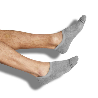 DeadSoxy Mixed Cotton No Show Socks, 3-pack gray footie socks on Tampa Home & Garden Store