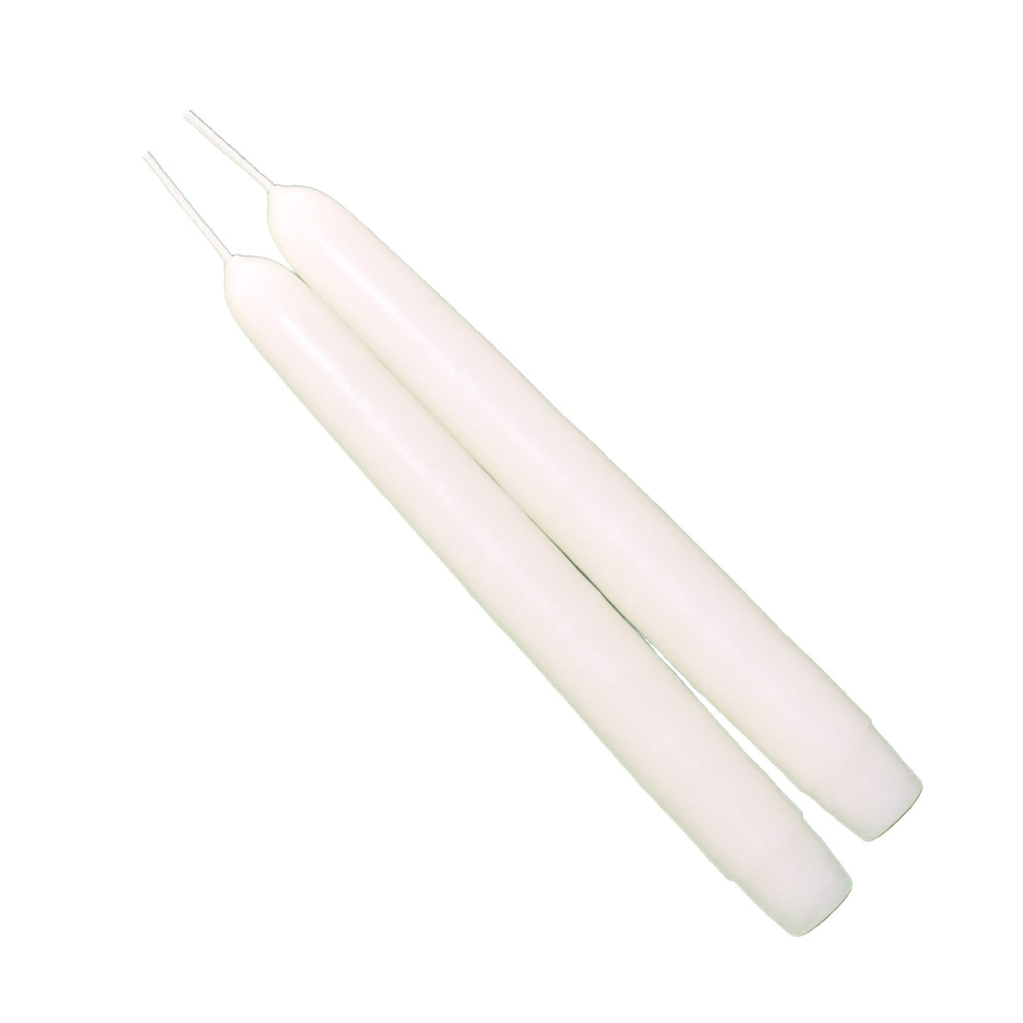 Par de conos huecos de topo (blanco concha) -