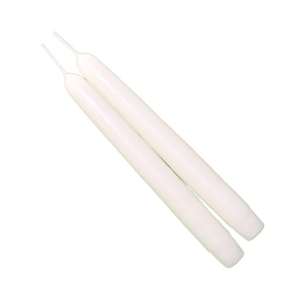 Par de conos huecos de topo (blanco concha) -