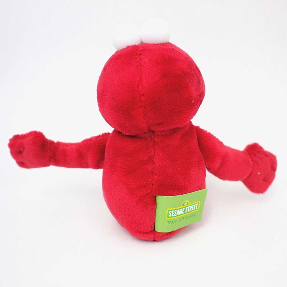 Peluche puf de Elmo de Barrio Sésamo