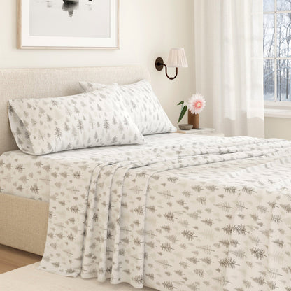 Classic Turkish Cotton Flannel Sheet and Pillow