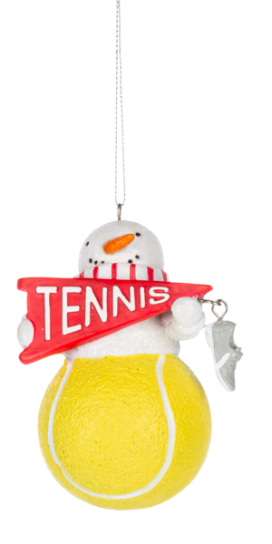 Snowman Tennis Ball Ornament - Tampa Home & Garden Store
