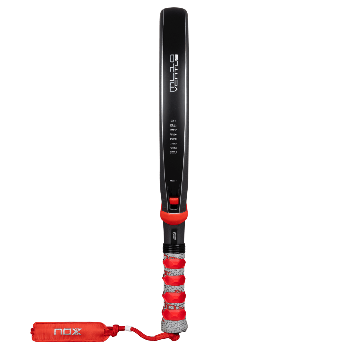 NOX ML10 Ventus Control 3K 2026 Padel Racket black frame with red grip on Tampa Home & Garden Store