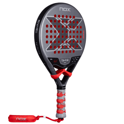 NOX ML10 Ventus Control 3K 2026 padel racket with gray face, red holes and red grip on Tampa Home & Garden Store