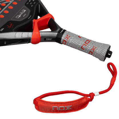 Padel racket NOX ML10 Ventus Control 3K 2026 with gray grip and red wrist strap on Tampa Home & Garden Store