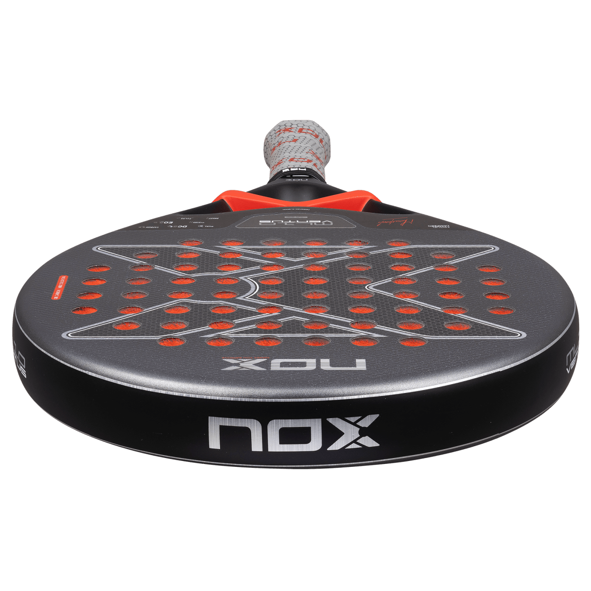 NOX ML10 Ventus Control 3K padel racket with orange grip and perforated face on Tampa Home & Garden Store