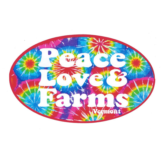 Peace Love & Farms - Vermont Decal - Tampa Home & Garden Store