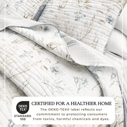 Coral Sea Coastal Quilt Set and Soft Microfiber