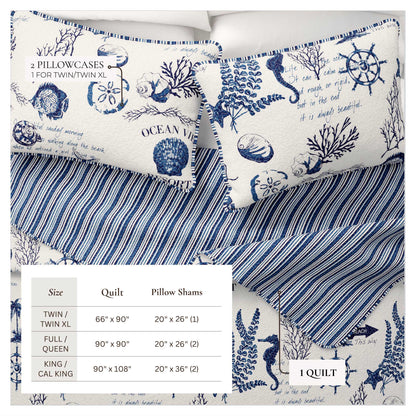 Coastal Quilt Set in the Catalina Collection