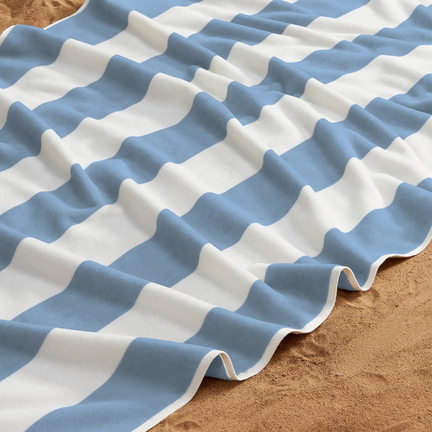 Striped Cabana Beach Towel and Soft Pastel Colors