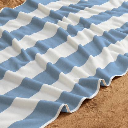 Striped Cabana Beach Towel and Soft Pastel Colors