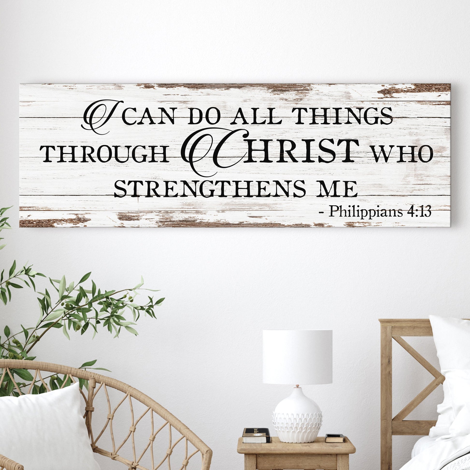 Canvas faith sign III Tailored Canvases on rustic wood on Tampa Home & Garden Store