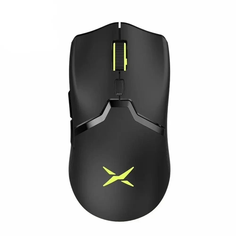 Stevvex wireless gaming mouse, black with neon lime accents, 1600 DPI, lightweight ergonomic on Tampa Home & Garden Store