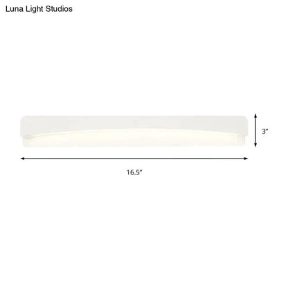 Modern acrylic rectangular bathroom vanity light fixture Decorbites with 16.5in on Tampa Home & Garden Store