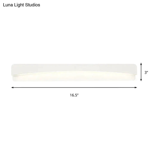 Modern acrylic rectangular bathroom vanity light fixture Decorbites with 16.5in on Tampa Home & Garden Store