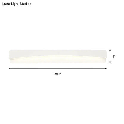 Modern bathroom vanity light fixture by Decorbites with frosted acrylic lens 20.5in wide on Tampa Home & Garden Store