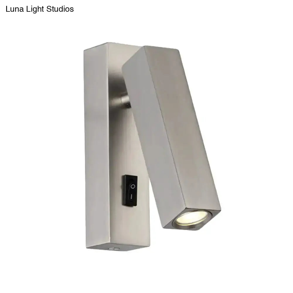 Adjustable Silver White LED Reading Lamp Sconce