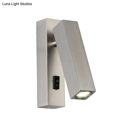 Adjustable Silver White LED Reading Lamp Sconce