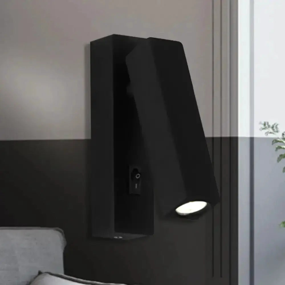 Adjustable Silver White LED Reading Lamp Sconce