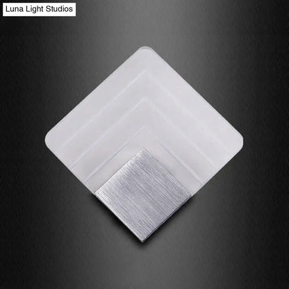 Silver Black Square Sconce by Decorbites with brushed metal accent plate on Tampa Home & Garden Store