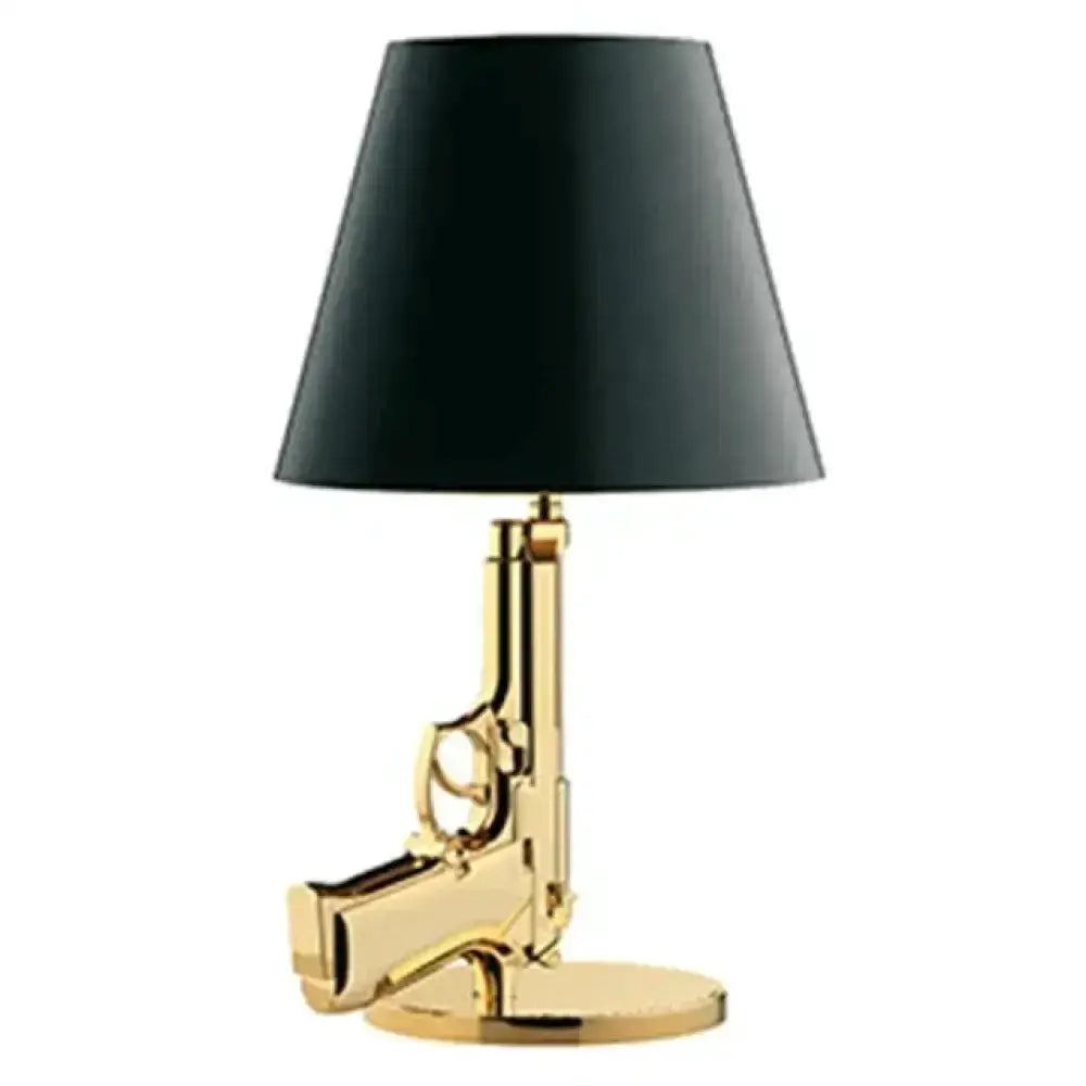 Nordic Ak47 Gun Floor Lamp Gold and Black Bedroom