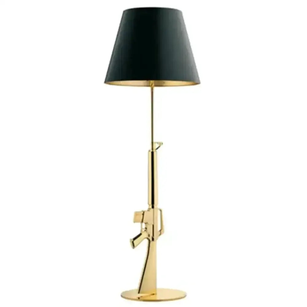 Nordic Ak47 Gun Floor Lamp Gold and Black Bedroom