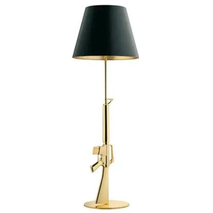 Nordic Ak47 Gun Floor Lamp Gold and Black Bedroom
