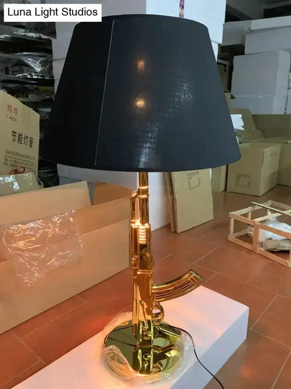 Nordic Ak47 Gun Floor Lamp Gold and Black Bedroom