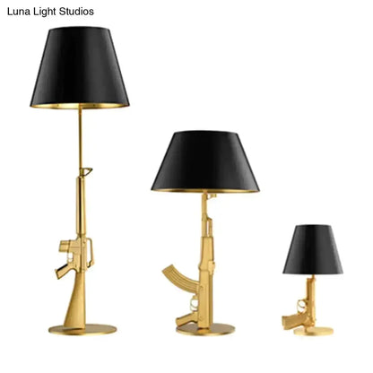 Nordic Ak47 Gun Floor Lamp Gold and Black Bedroom