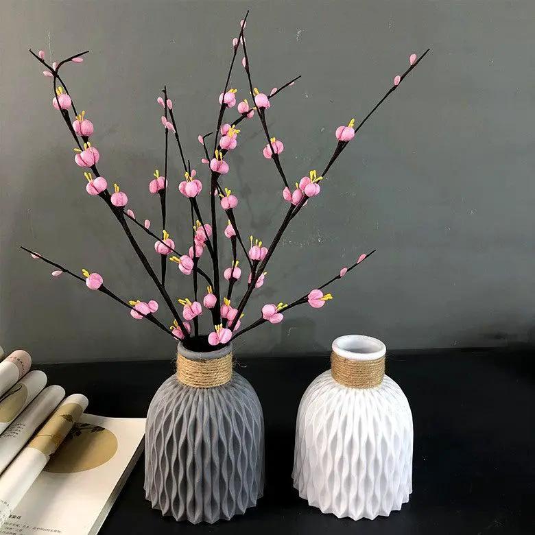 Modern Artificial Floral Vase and Ceramic Pot