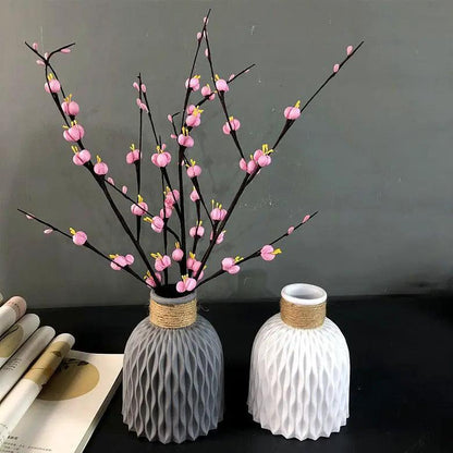 Modern Artificial Floral Vase and Ceramic Pot