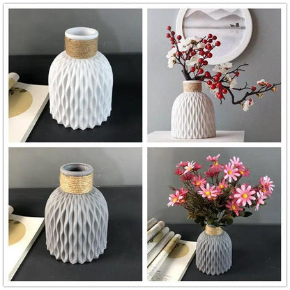 Modern Artificial Floral Vase and Ceramic Pot