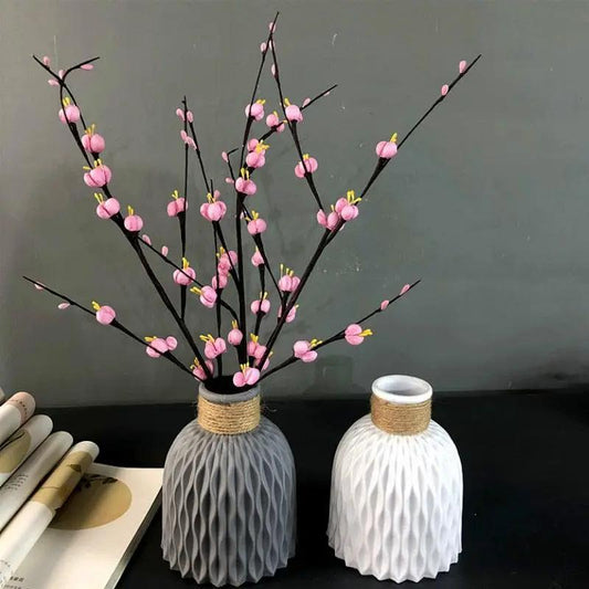 Modern Artificial Floral Vase and Ceramic Pot