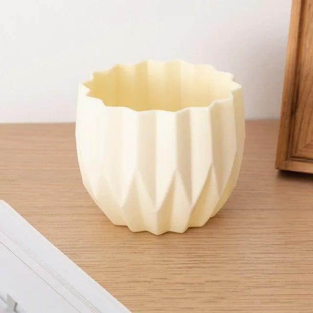 Modern Artificial Floral Vase and Ceramic Pot