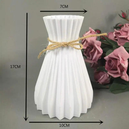 Modern Artificial Floral Vase and Ceramic Pot